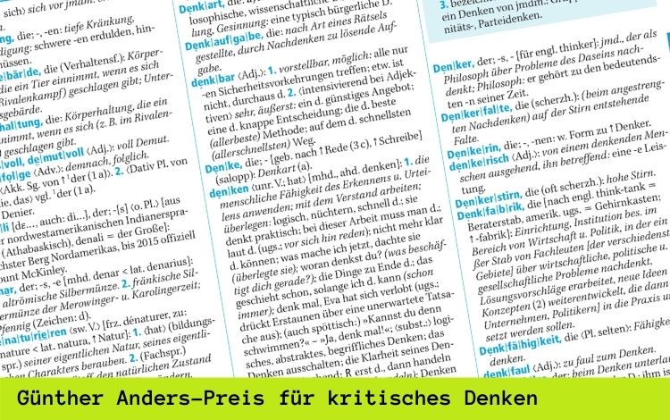 Günther Anders-Preis für kritisches Denken